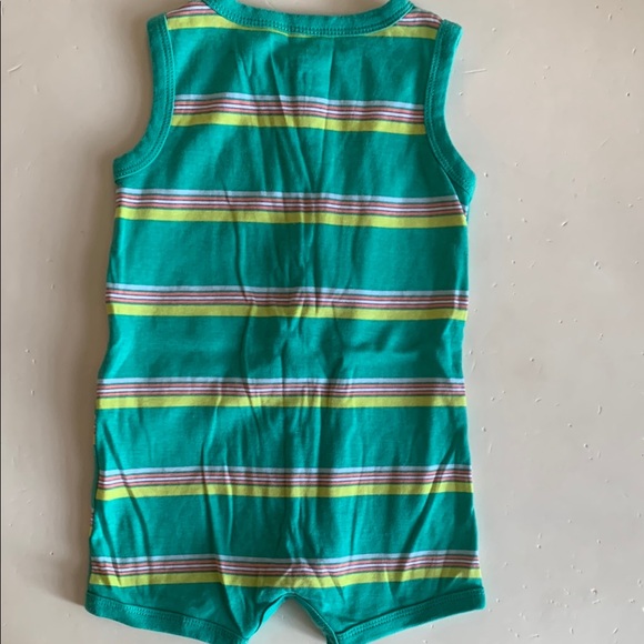 Carter’s 18 Months Striped Green Hippo Romper - Picture 5 of 5